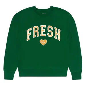 Fresh Love Varsity Crewneck (Green)
