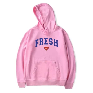 Fresh Love Varsity Hoodie – Pink