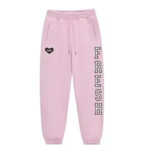 Fresh Love Varsity Sweats – Pink