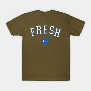 Fresh Love Varsity T Shirt (Sand)