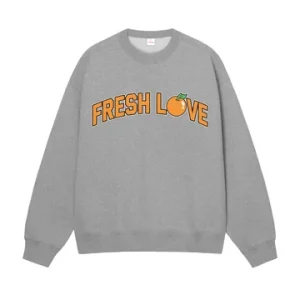 Fresh Love Logo Crewneck - Gray