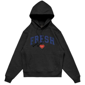 Fresh Love Varsity Hoodie – Black