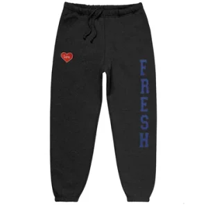 Fresh Love Varsity Sweats- Dark Gray