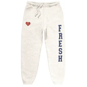 Fresh Love Varsity Sweats – Cream